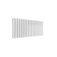 Double / White / 600 x 1402 mm Reina Flat Horizontal Steel Designer Radiator