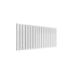 Double / White / 600 x 1402 mm Reina Flat Horizontal Steel Designer Radiator