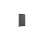 Single / Anthracite / 600 x 440 mm Reina Flat Horizontal Steel Designer Radiator