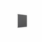 Single / Anthracite / 600 x 588 mm Reina Flat Horizontal Steel Designer Radiator