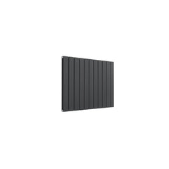 Double / Anthracite / 600 x 810 mm Reina Flat Horizontal Steel Designer Radiator