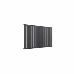 Single / Anthracite / 600 x 1032 mm Reina Flat Horizontal Steel Designer Radiator