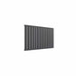 Single / Anthracite / 600 x 1032 mm Reina Flat Horizontal Steel Designer Radiator