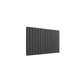 Double / Anthracite / 600 x 1032 mm Reina Flat Horizontal Steel Designer Radiator