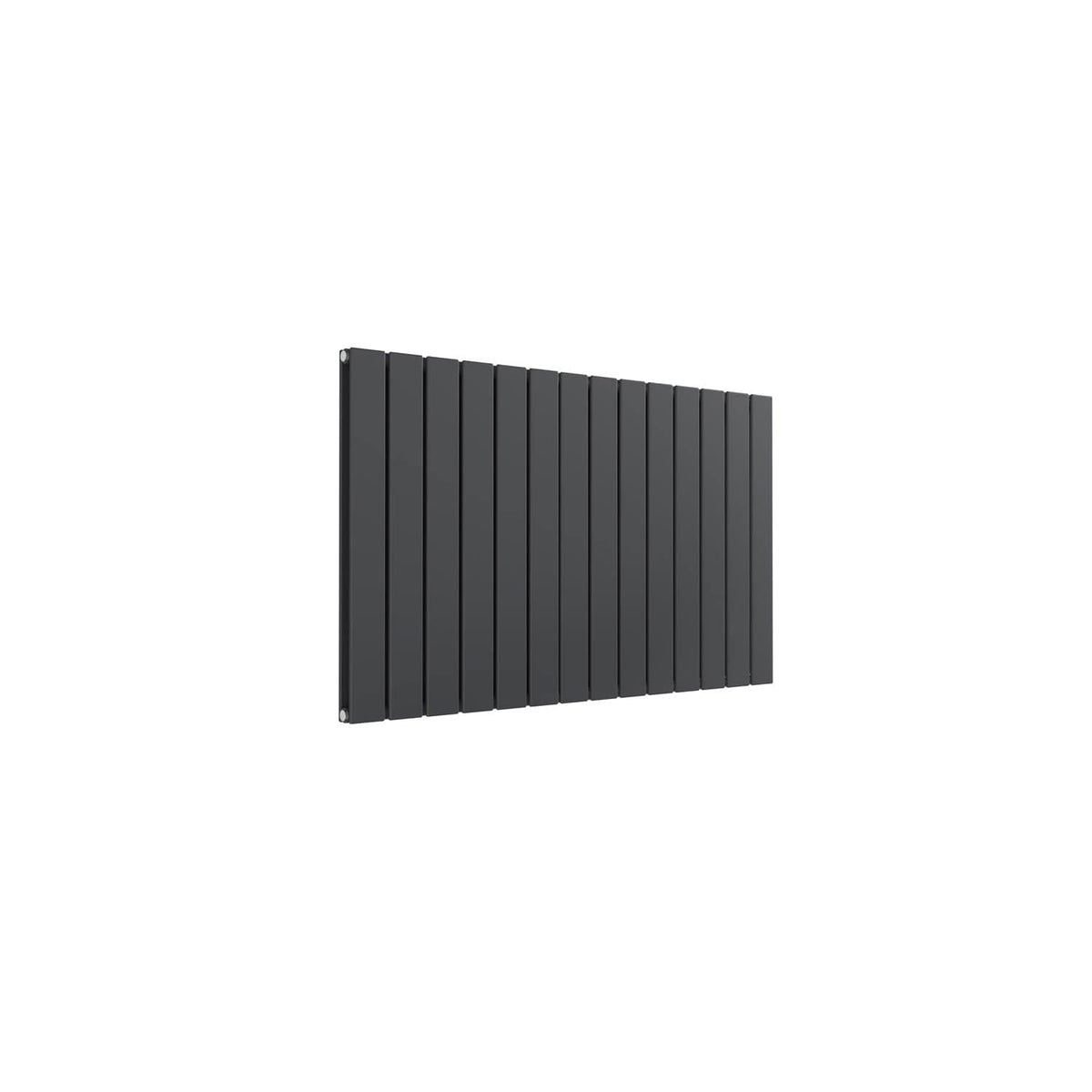 Double / Anthracite / 600 x 1032 mm Reina Flat Horizontal Steel Designer Radiator