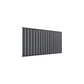 Single / Anthracite / 600 x 1254 mm Reina Flat Horizontal Steel Designer Radiator