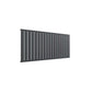 Single / Anthracite / 600 x 1402 mm Reina Flat Horizontal Steel Designer Radiator