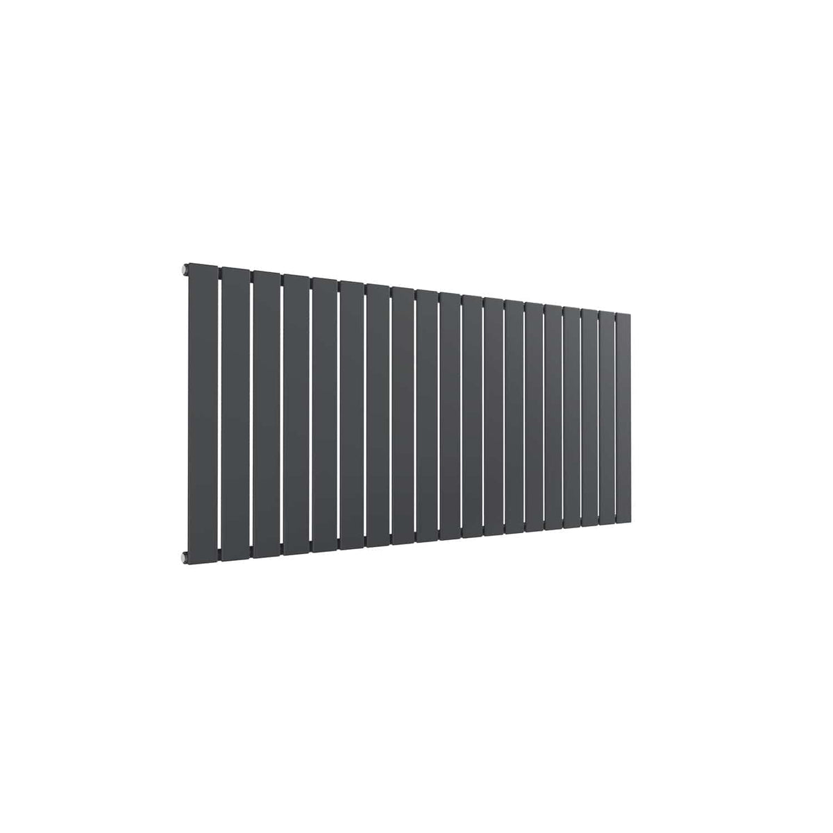 Single / Anthracite / 600 x 1402 mm Reina Flat Horizontal Steel Designer Radiator