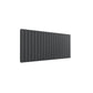 Double / Anthracite / 600 x 1402 mm Reina Flat Horizontal Steel Designer Radiator
