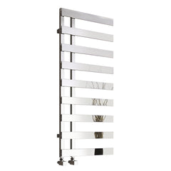 Chrome / 1235 x 500 mm Reina Florina Vertical Designer Steel Radiator Chrome