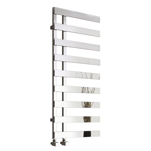 Chrome / 1235 x 500 mm Reina Florina Vertical Designer Steel Radiator Chrome