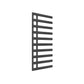 Anthracite / 1140 x 500 mm Reina Grace Vertical Chrome Heated Designer Towel Rail Steel Radiator