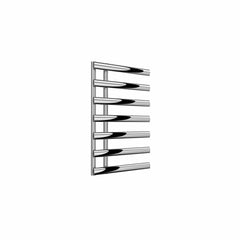Chrome / 780 x 500 mm Reina Grace Vertical Chrome Heated Designer Towel Rail Steel Radiator