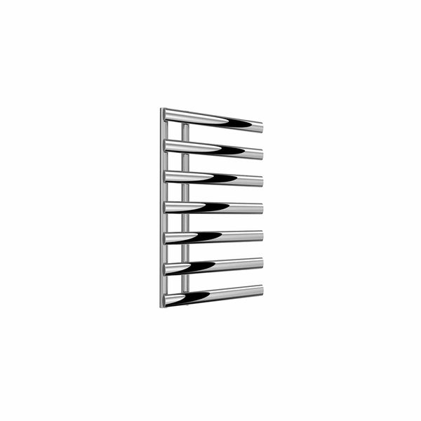 Chrome / 780 x 500 mm Reina Grace Vertical Chrome Heated Designer Towel Rail Steel Radiator