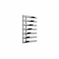 Chrome / 780 x 500 mm Reina Grace Vertical Chrome Heated Designer Towel Rail Steel Radiator