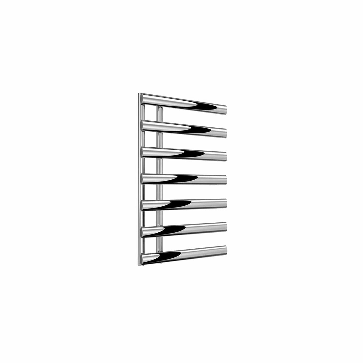 Chrome / 780 x 500 mm Reina Grace Vertical Chrome Heated Designer Towel Rail Steel Radiator