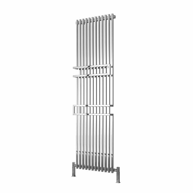 Chrome Reina Grande Vertical Designer Chrome Heated Towel Rail Steel Radiator