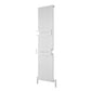 White Reina Grande Vertical Designer Chrome Heated Towel Rail Steel Radiator