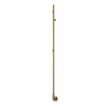 1500 x 22 mm / Brushed Brass Reina Ines Dry Electric Heated Designer Towel Rail