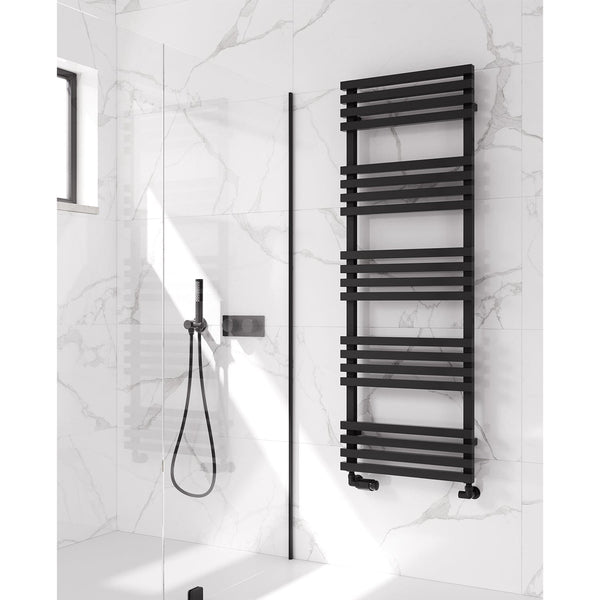 Reina Kale Designer Vertical Heated Steel Towel Radiator