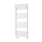 White / 1126 x 500 mm Reina Kale Designer Vertical Heated Steel Towel Radiator