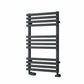Anthracite / 816 x 500 mm Reina Kale Designer Vertical Heated Steel Towel Radiator