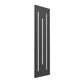 Anthracite Reina Line Vertical Steel Designer Radiator