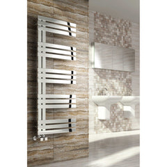 Reina Lovere Designer Vertical Polished Towel Rail Stainless Steel Radiator