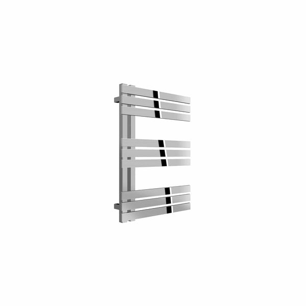 690 x 500 mm Reina Lovere Designer Vertical Polished Towel Rail Stainless Steel Radiator
