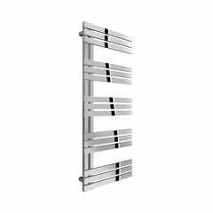 1230 x 500 mm Reina Lovere Designer Vertical Polished Towel Rail Stainless Steel Radiator