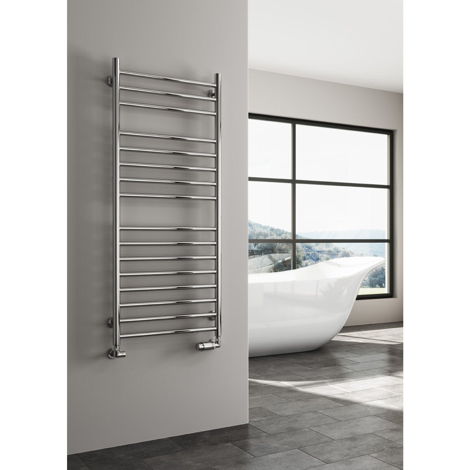 Reina Luna Stainless Flat Steel Designer Towel Radiator
