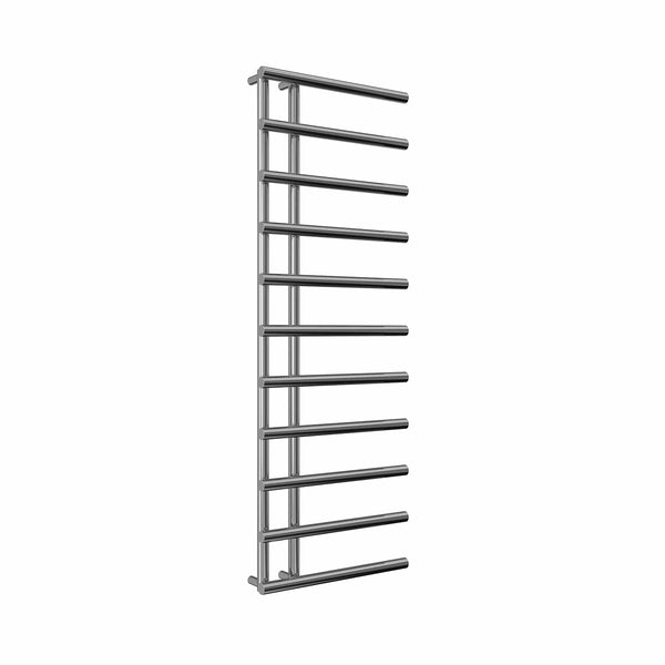 1412 x 500 mm / Chrome Reina Matera Vertical Designer Heated Steel Towel Rail Radiator