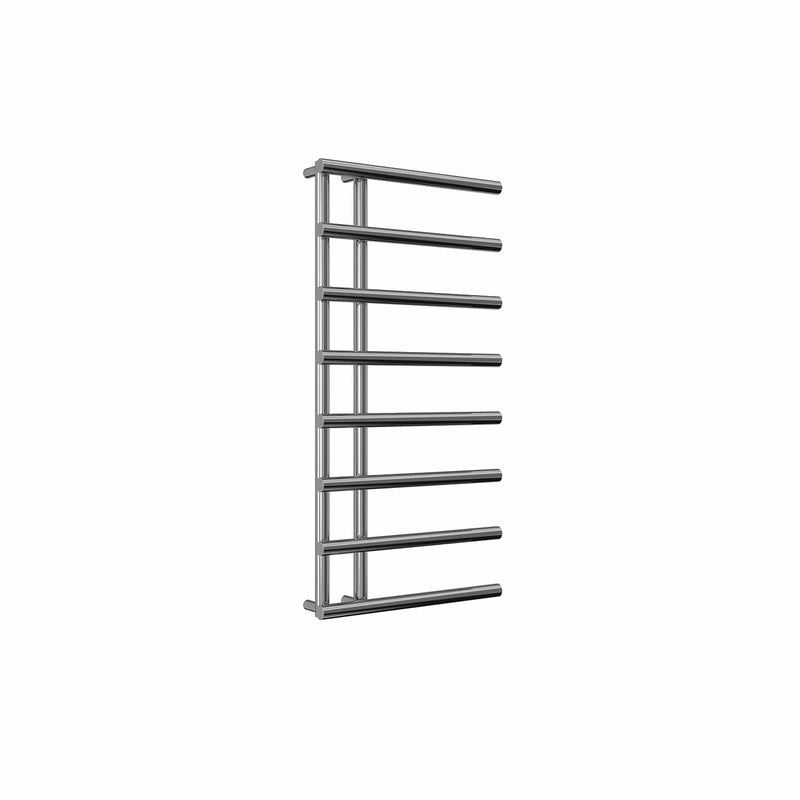 998 x 500 mm / Chrome Reina Matera Vertical Designer Heated Steel Towel Rail Radiator