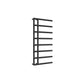 998 x 500 mm / Anthracite Reina Matera Vertical Designer Heated Steel Towel Rail Radiator