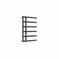 772 x 500 mm / Anthracite Reina Matera Vertical Designer Heated Steel Towel Rail Radiator