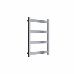 Brushed / 750 x 480 mm Reina Mina Designer Vertical Heated Stainless Steel Radiator