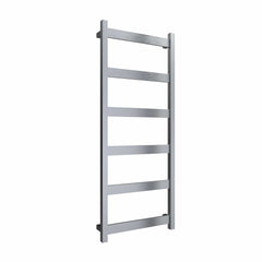 Brushed / 1170 x 480 mm Reina Mina Designer Vertical Heated Stainless Steel Radiator