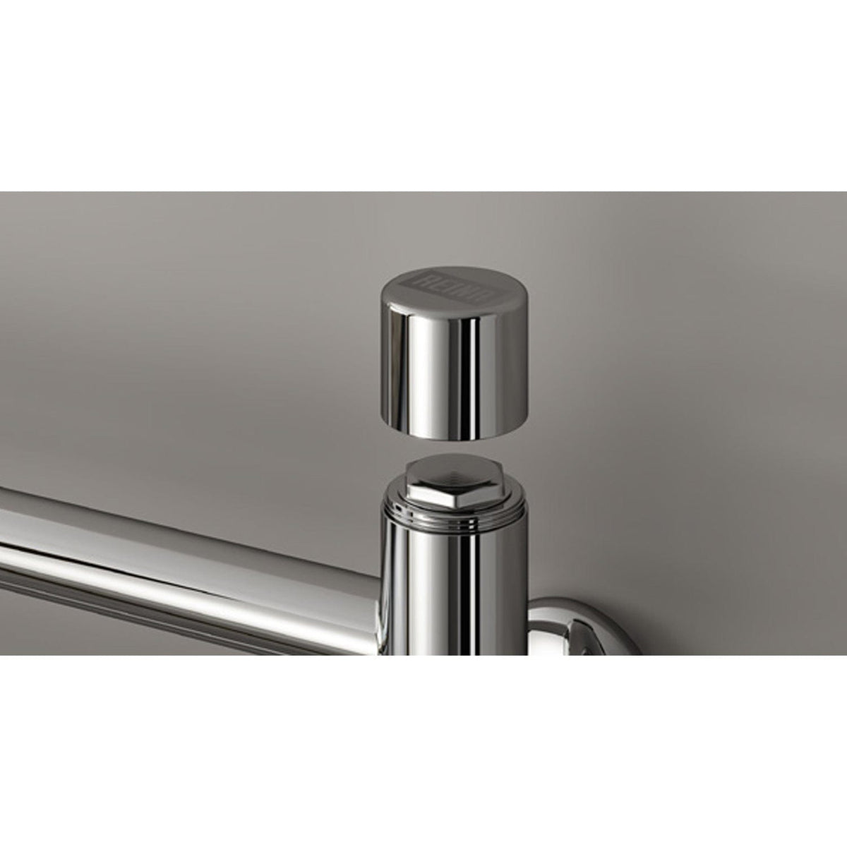 Reina Misa Vertical Polished Stainless Steel Towel Radiator