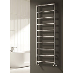 Reina Nardo Designer Chrome Vertical Heated Steel Towel Rail