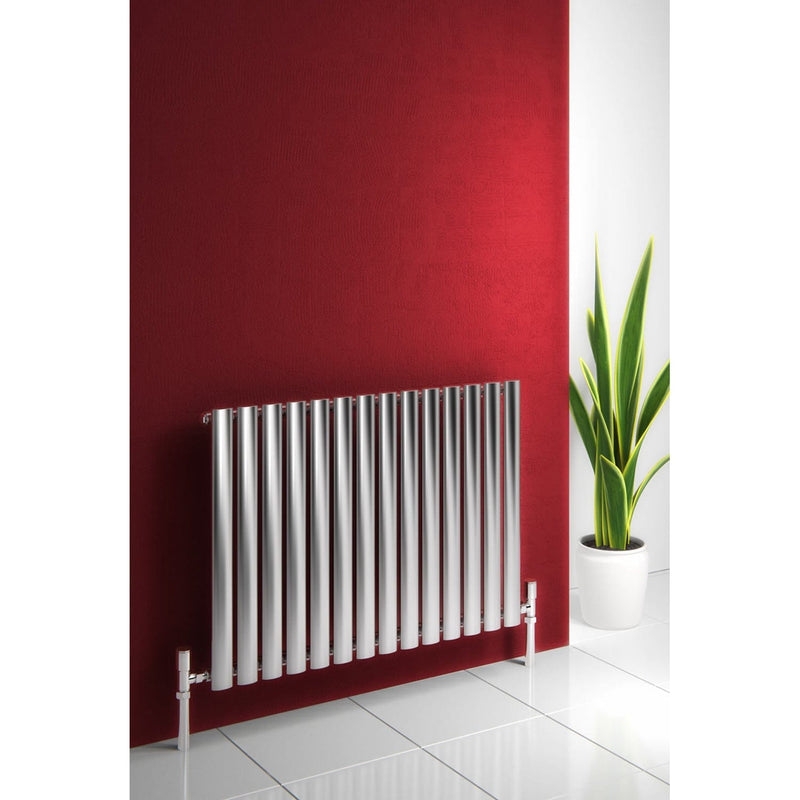 Reina Nerox Heated Stainless Steel Designer Radiator Horizontal