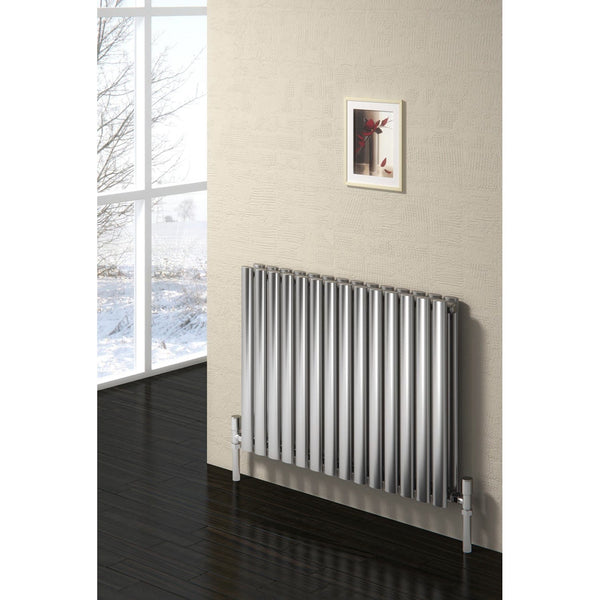 Reina Nerox Heated Stainless Steel Designer Radiator Horizontal
