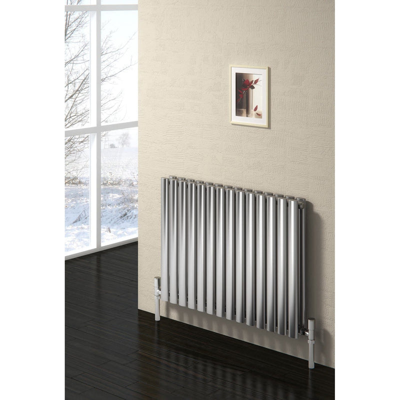 Reina Nerox Heated Stainless Steel Designer Radiator Horizontal