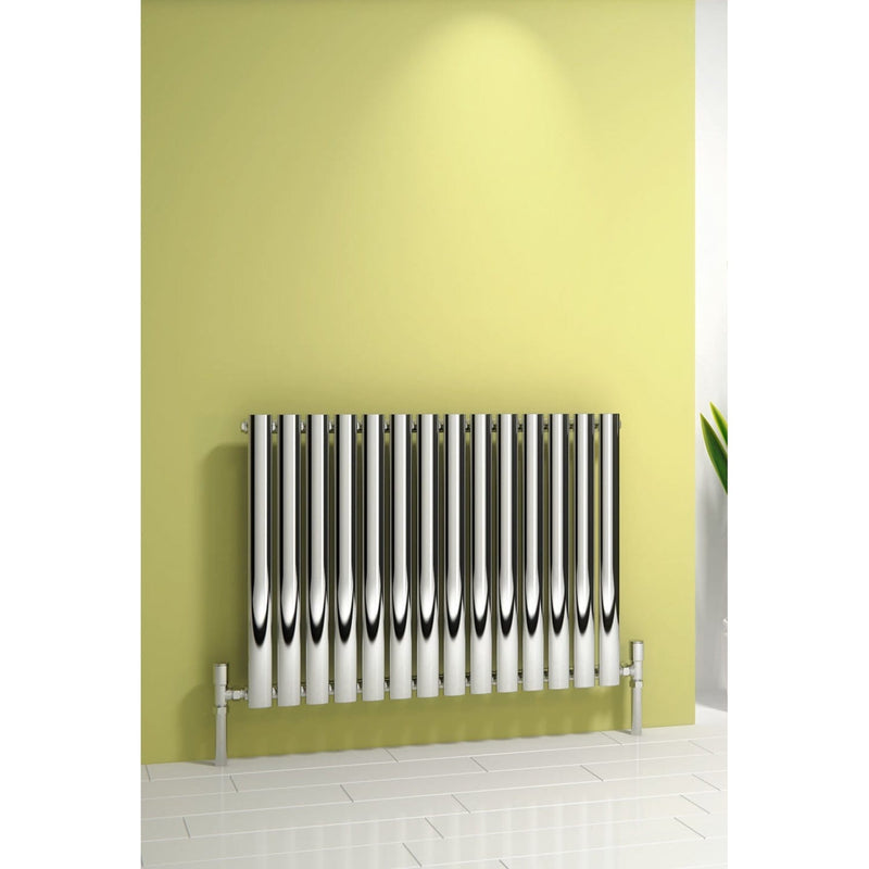 Reina Nerox Heated Stainless Steel Designer Radiator Horizontal