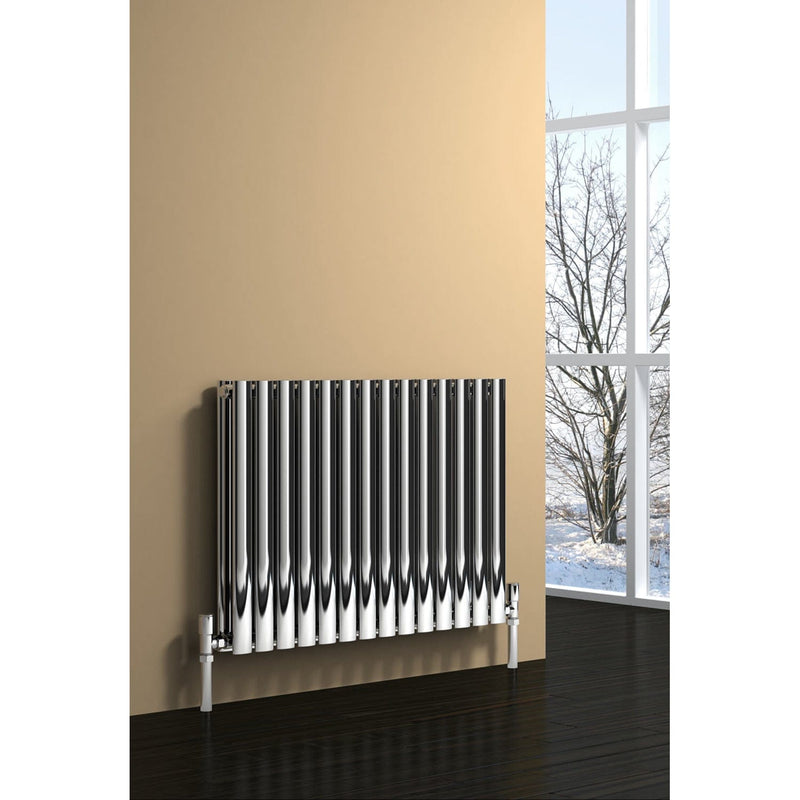 Reina Nerox Heated Stainless Steel Designer Radiator Horizontal
