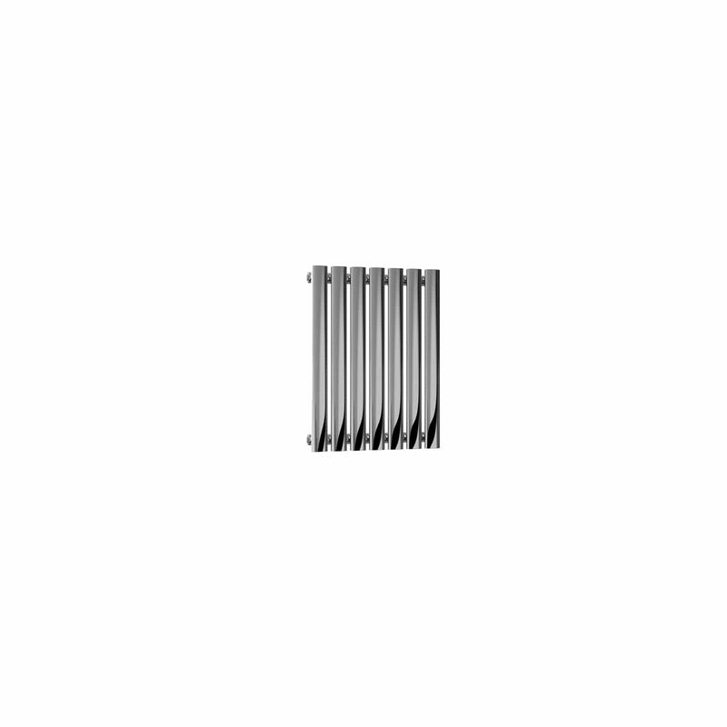 Single / Polished / 600 x 413 mm Reina Nerox Heated Stainless Steel Designer Radiator Horizontal