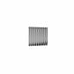 Single / Polished / 600 x 590 mm Reina Nerox Heated Stainless Steel Designer Radiator Horizontal