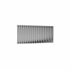Single / Polished / 600 x 1180 mm Reina Nerox Heated Stainless Steel Designer Radiator Horizontal