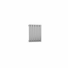 Single / Brushed / 600 x 413 mm Reina Nerox Heated Stainless Steel Designer Radiator Horizontal