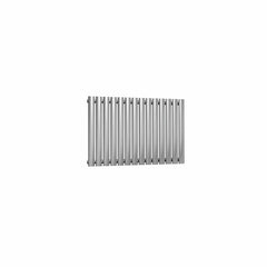 Single / Brushed / 600 x 826 mm Reina Nerox Heated Stainless Steel Designer Radiator Horizontal