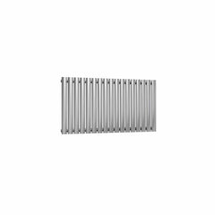 Single / Brushed / 600 x 1003 mm Reina Nerox Heated Stainless Steel Designer Radiator Horizontal